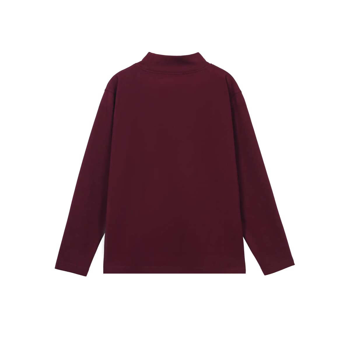 HUANQIU Velvet Base Layer Skin-Friendly Solid Color Simple Basic Niche Fashion Trend Stand Collar Daily Commute Windproof High Quality Loose Versatile Casual Lazy Style Long Sleeve Sport Thermal Underwear Unisex 15