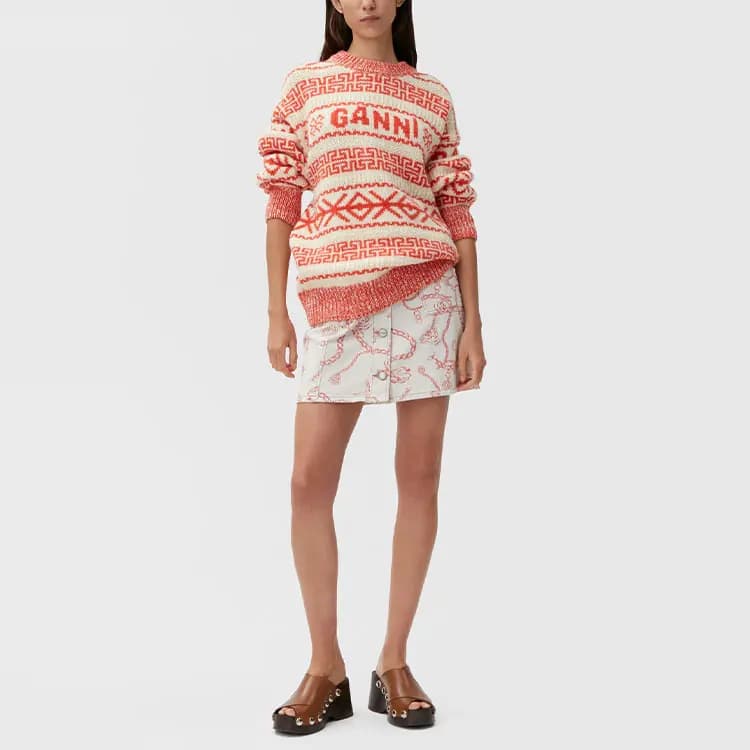 GANNI Sweaters Women's Honey Citrus Orange 3