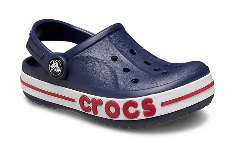 Crocs Kids' Bayaband Clog Beach Sandals Deep Blue 2