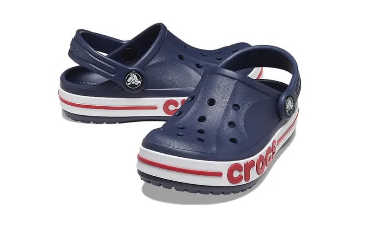 Crocs Kids' Bayaband Clog Beach Sandals Deep Blue 4