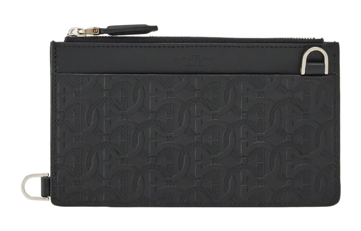 FERRAGAMO Kişi Dəri Çanta Qara 3