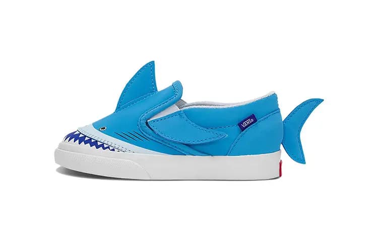 Vans Slip-on V Low-Top Körpə Ayaqqabısı Mavi/Ağ