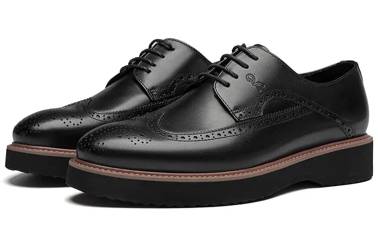 ROBERTA DI CAMERINO Brogue Derby Kişi Ayaqqabısı Qara 5