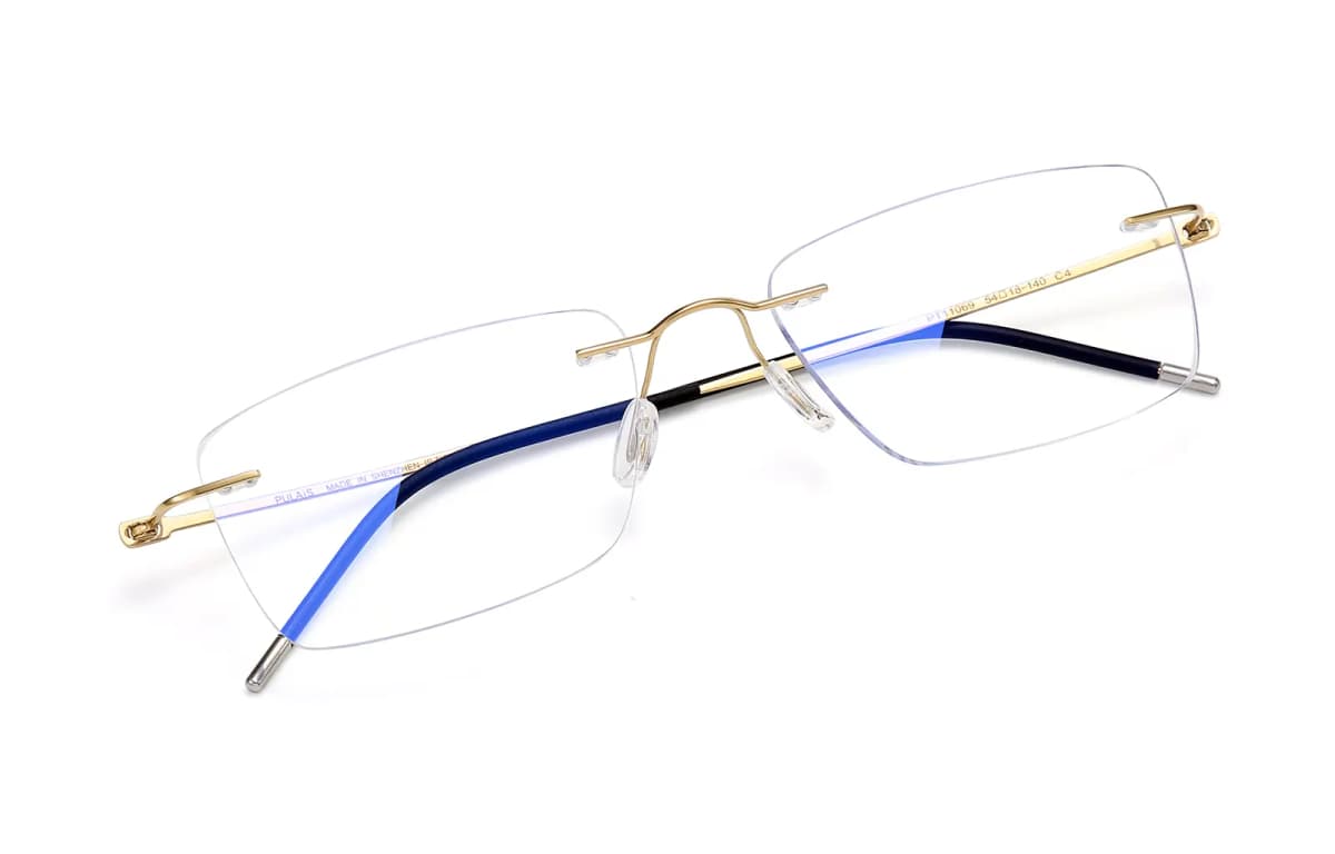 PULAIS Ultra-Light Frameless Prescription Blue Light Blocking Minimalist Face Slimming Blue Light Glasses Unisex 14