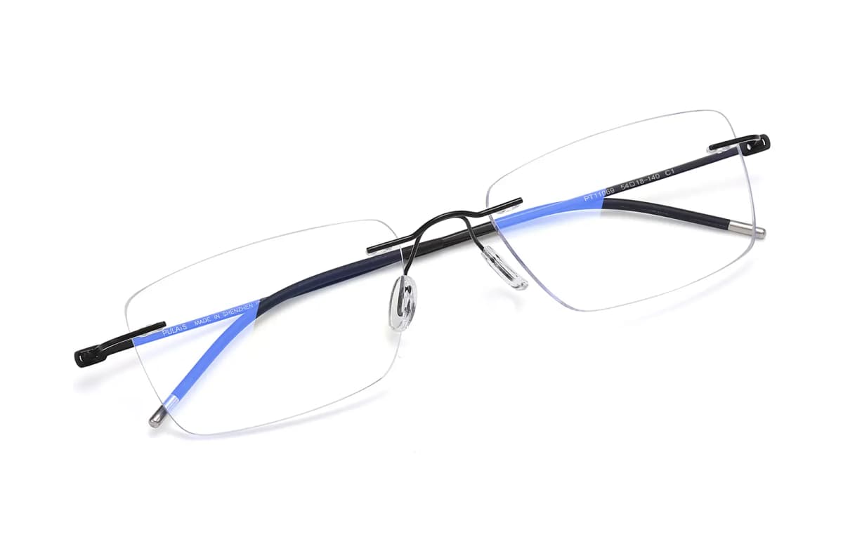 PULAIS Ultra-Light Frameless Prescription Blue Light Blocking Minimalist Face Slimming Blue Light Glasses Unisex 8