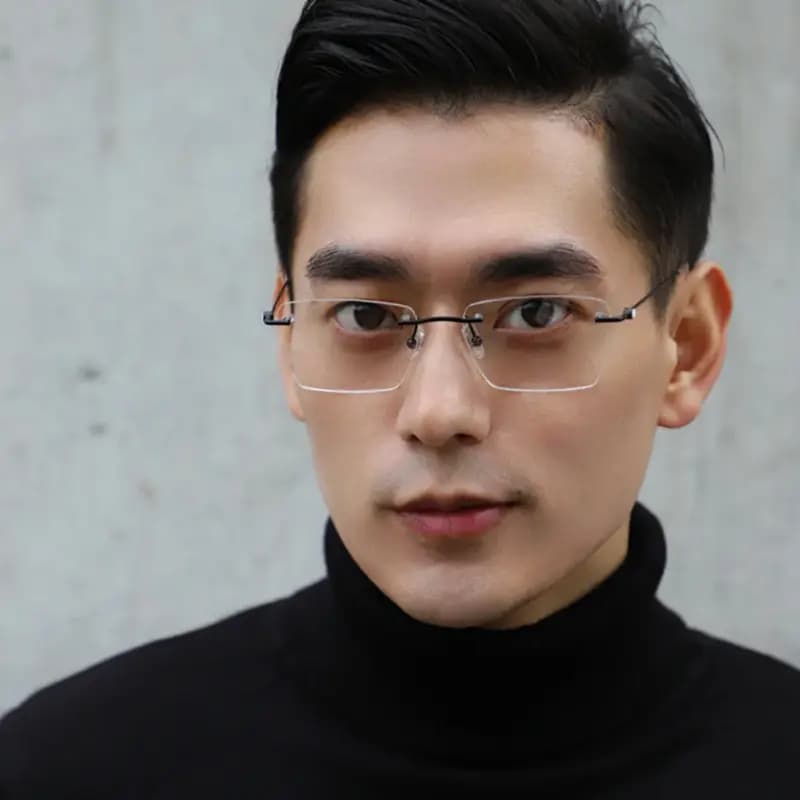 PULAIS Ultra-Light Frameless Prescription Blue Light Blocking Minimalist Face Slimming Blue Light Glasses Unisex 11