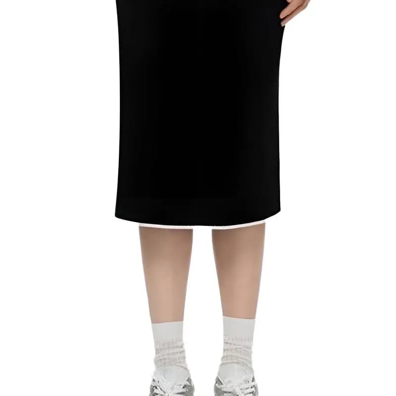 PINKO FW25 Qadın Örme Midi Ətək 5