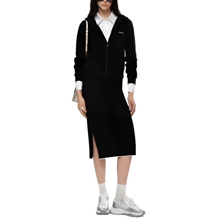 PINKO FW25 Qadın Örme Midi Ətək 4