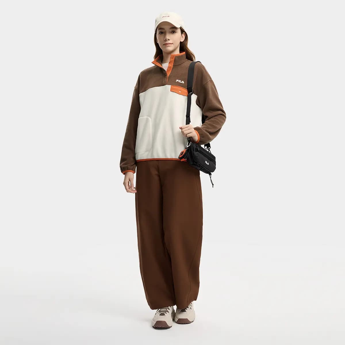 FILA ORIGINALE Qadın Toxunma Şalvar Qəhvəyi 5