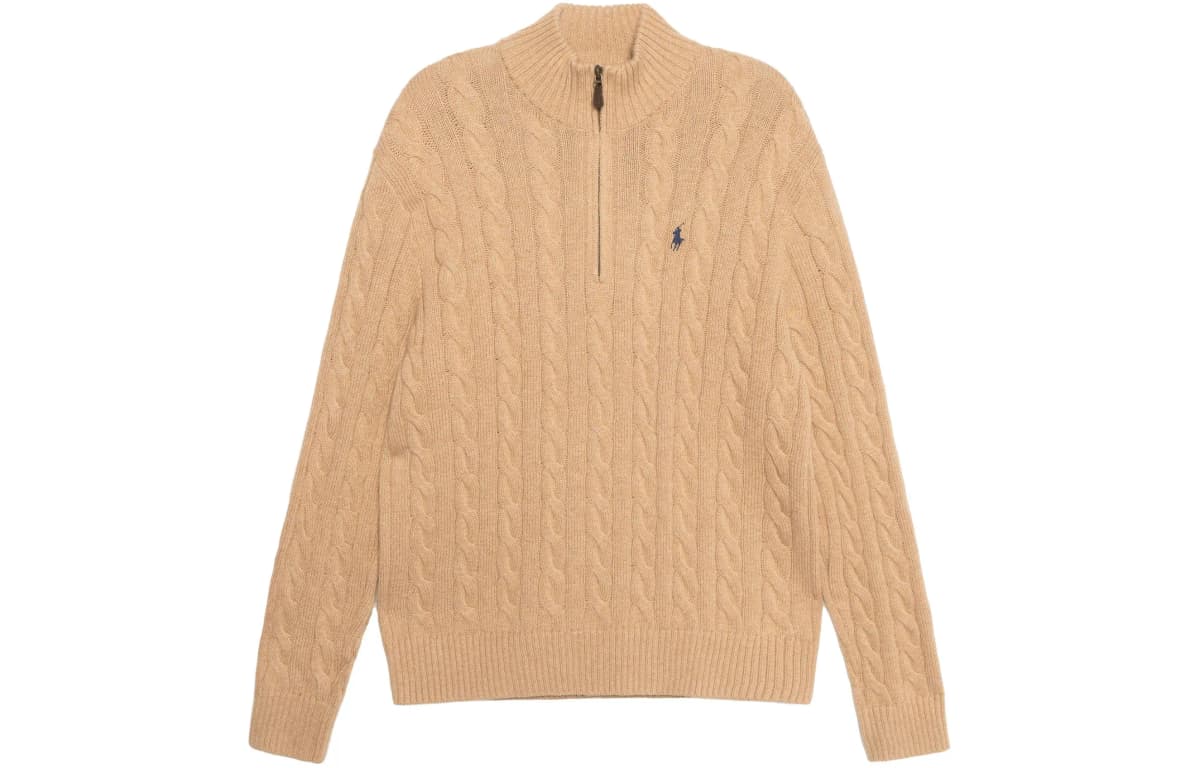 Polo Ralph Lauren Kaşmir Sviter Kişi Xaki