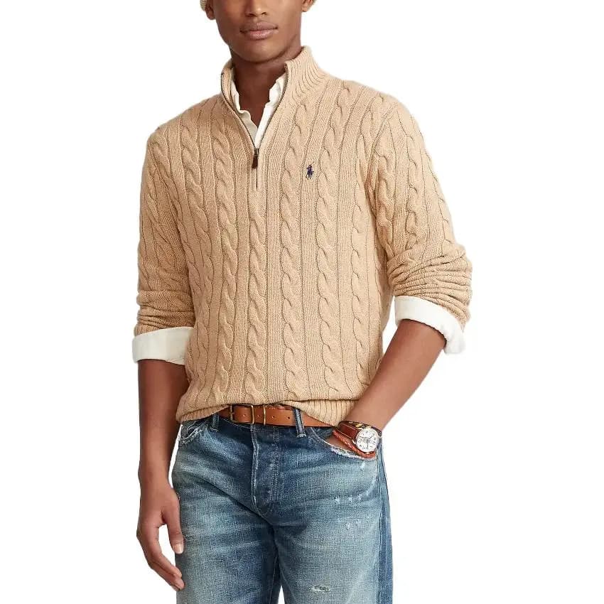 Polo Ralph Lauren Kaşmir Sviter Kişi Xaki 5