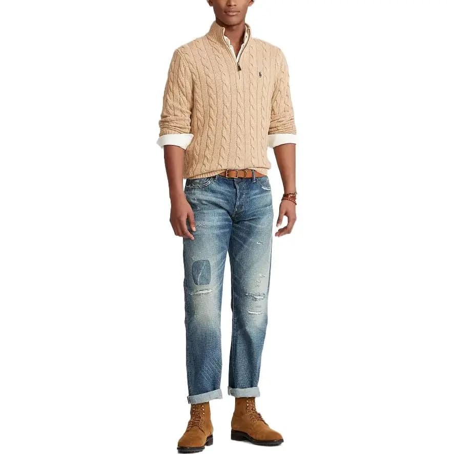 Polo Ralph Lauren Kaşmir Sviter Kişi Xaki 3