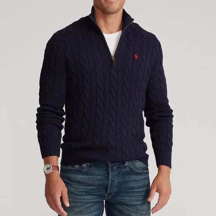 Polo Ralph Lauren Kişi Sviteri Dəniz Mavisi 4