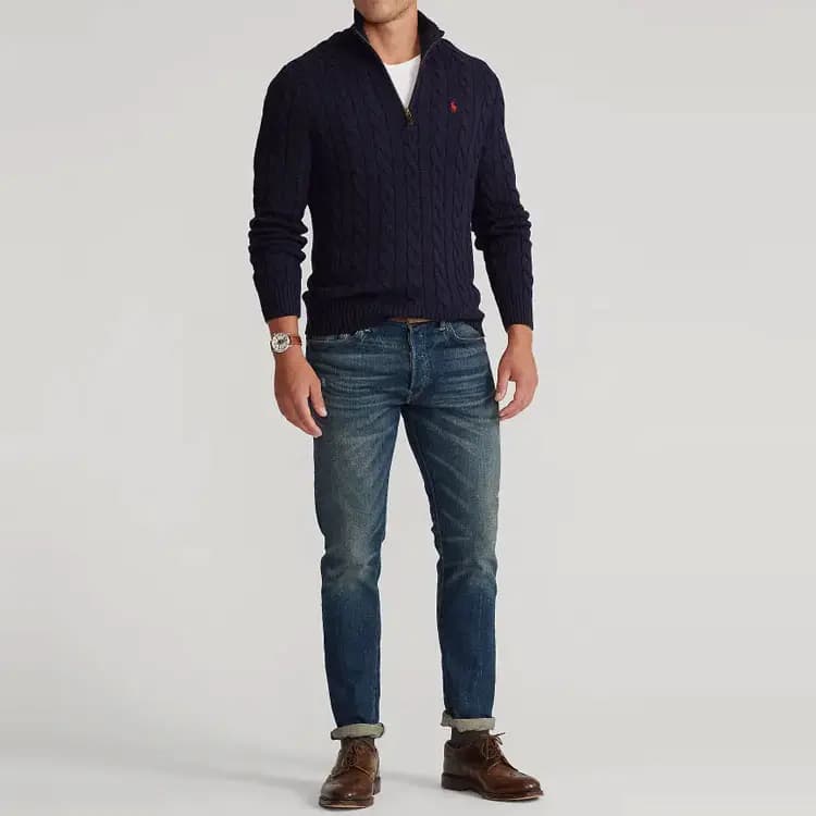 Polo Ralph Lauren Kişi Sviteri Dəniz Mavisi 3
