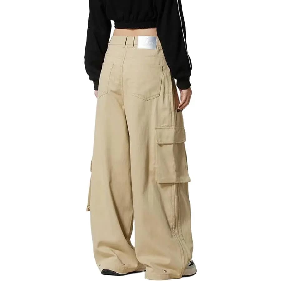 adidas originals Loose Fashion Sport Breathable Solid Color Cargo Pants Women's 4
