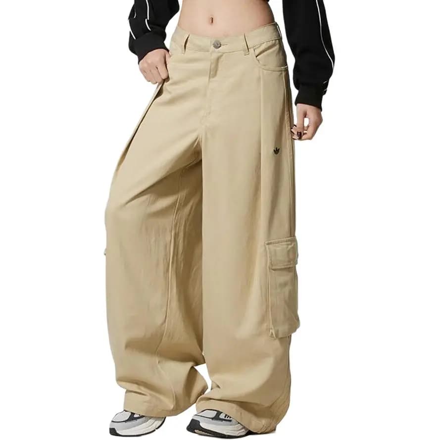 adidas originals Loose Fashion Sport Breathable Solid Color Cargo Pants Women's 3