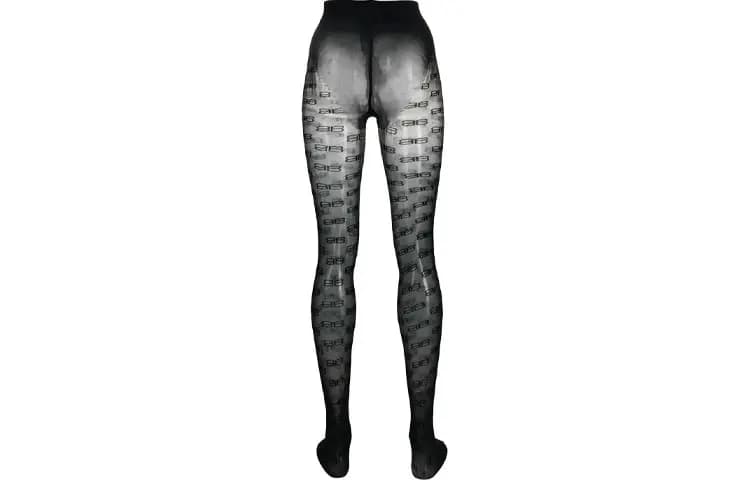Balenciaga Bb Monogram Qadın Tights Qara 3