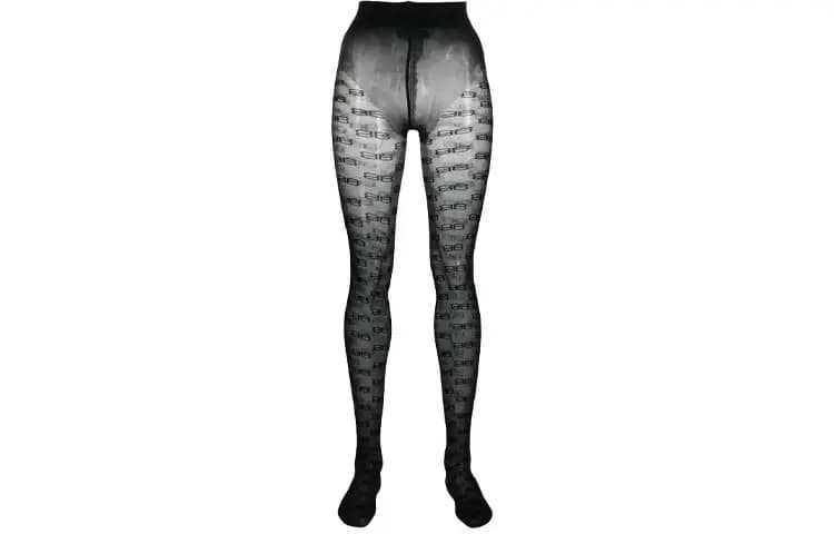 Balenciaga Bb Monogram Qadın Tights Qara 2