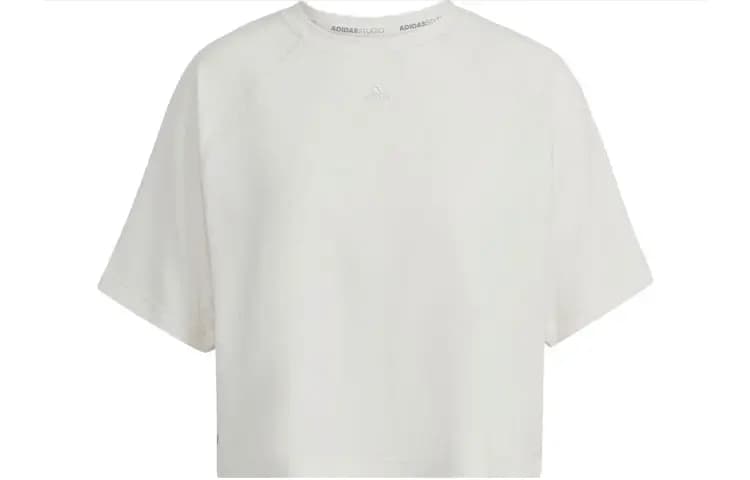 Adidas Qadın Crop Top Boz/Ağ