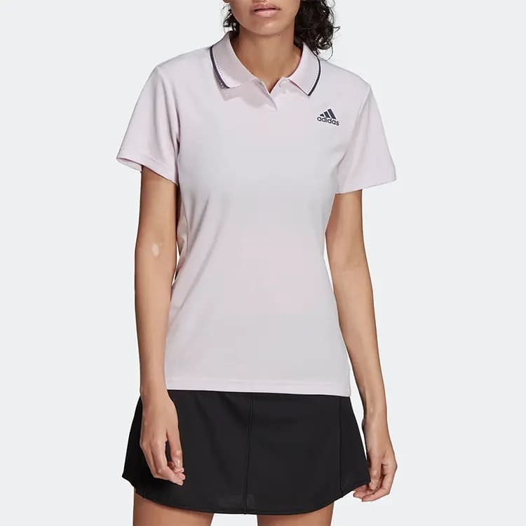 Adidas Polo Shirts Women's Pink 2