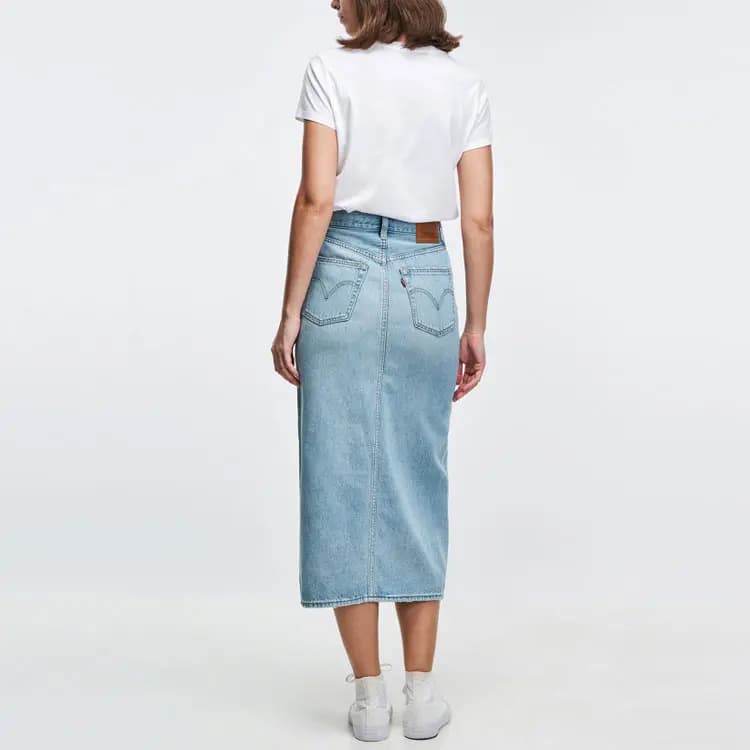 Levis Denim Long Skirts Women's Blue 4
