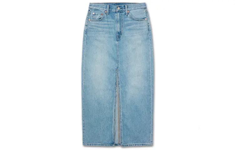 Levis Denim Uzun Ətək Qadın Mavi