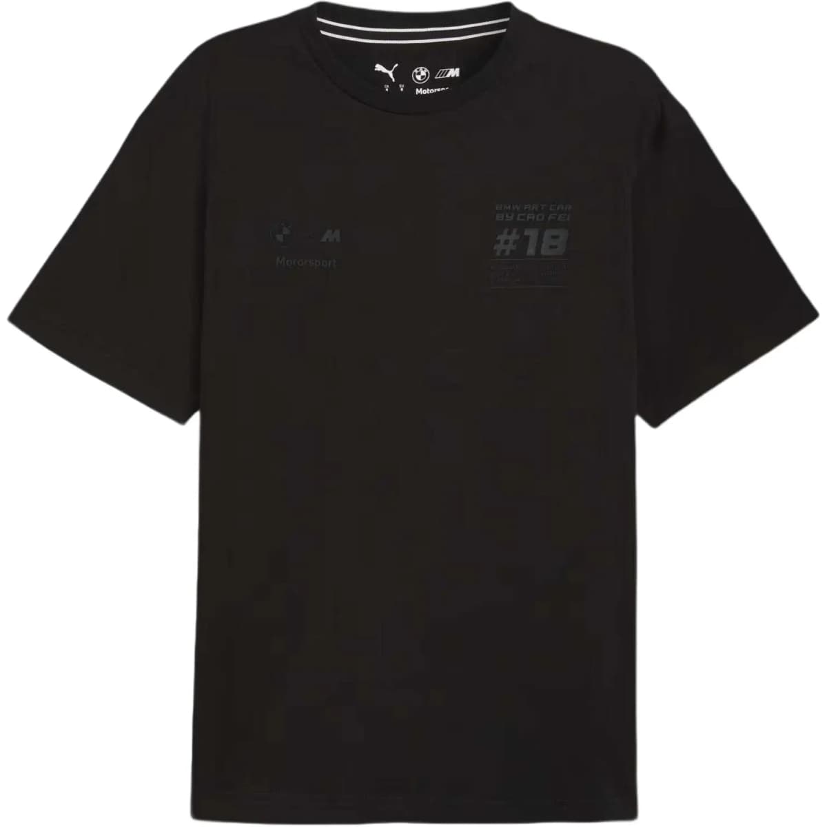 PUMA BMW M Motorsport Round Neck Short Sleeve Comfortable Racing T-Shirt Men's