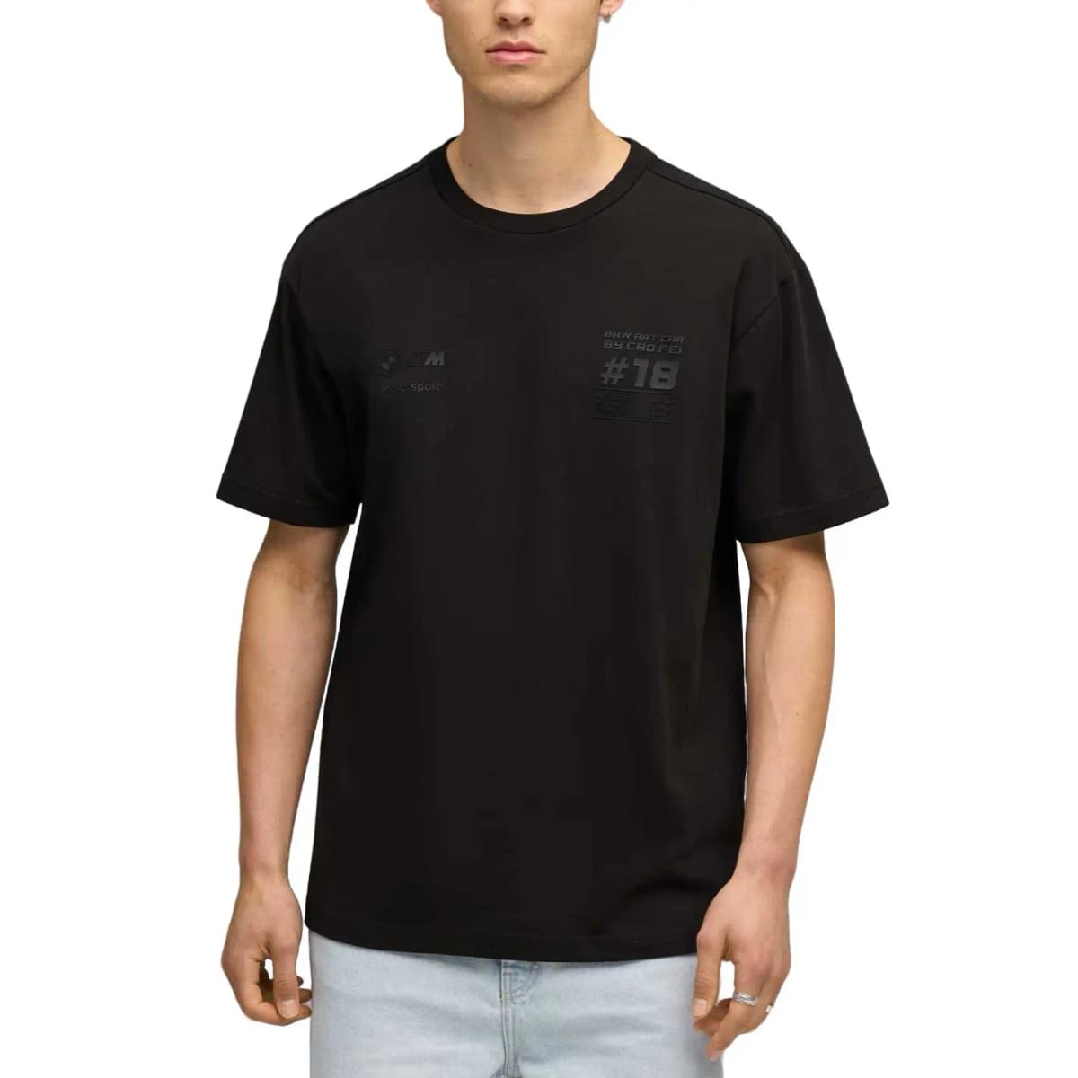 PUMA BMW M Motorsport Round Neck Short Sleeve Comfortable Racing T-Shirt Men's 3