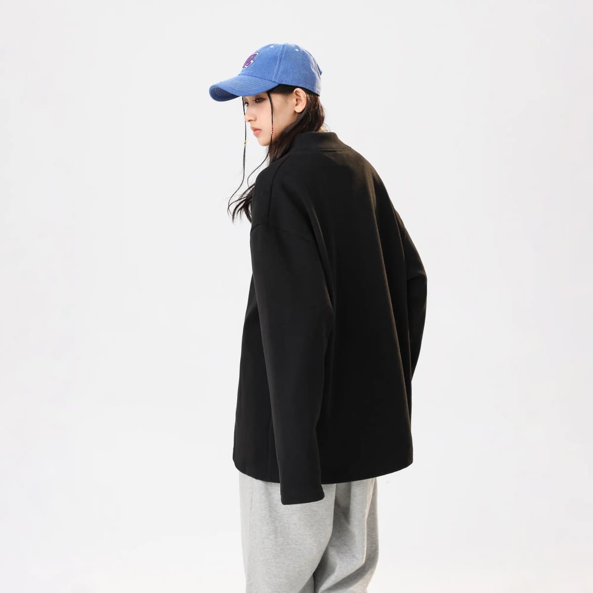 HUANQIU American Uzunqol Köynək Unisex 13