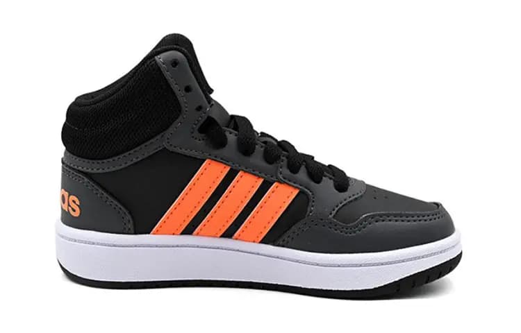 Adidas Neo Hoops 3.0 Mid K Uşaq Skeyt Ayaqqabısı Qara/Narıncı 2
