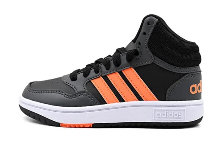 Adidas Neo Hoops 3.0 Mid K Uşaq Skeyt Ayaqqabısı Qara/Narıncı