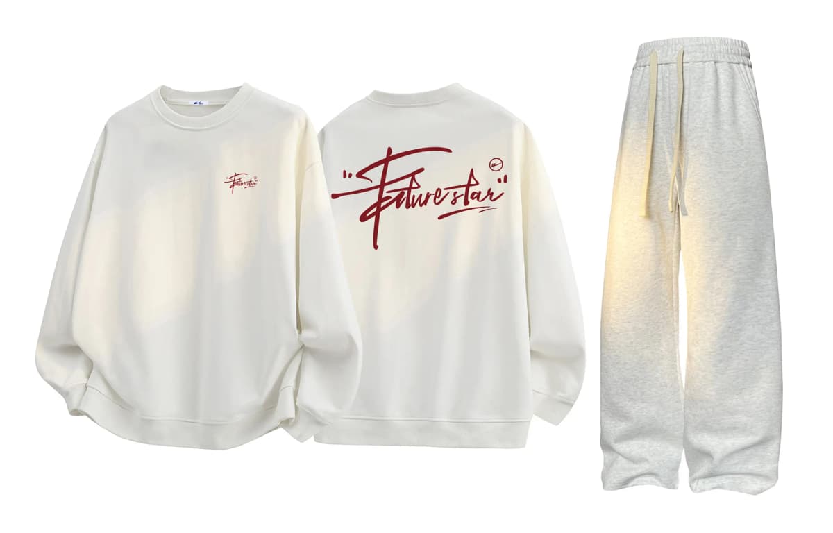 Warrior College Style Sweatshirt Set Unisex 4