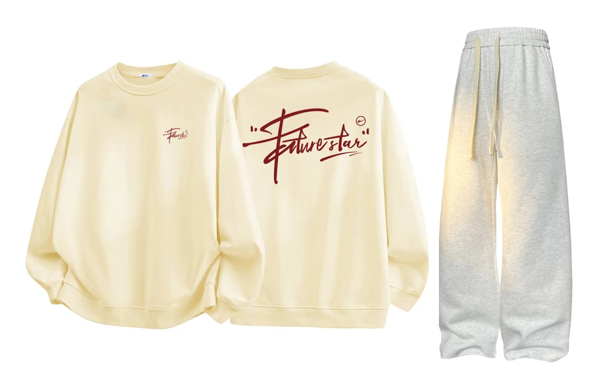 Warrior College Style Sweatshirt Set Unisex 8