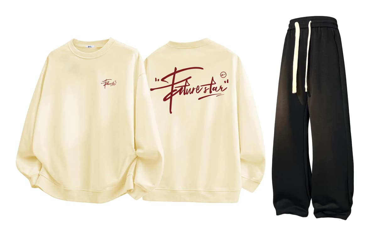 Warrior College Style Sweatshirt Set Unisex 9