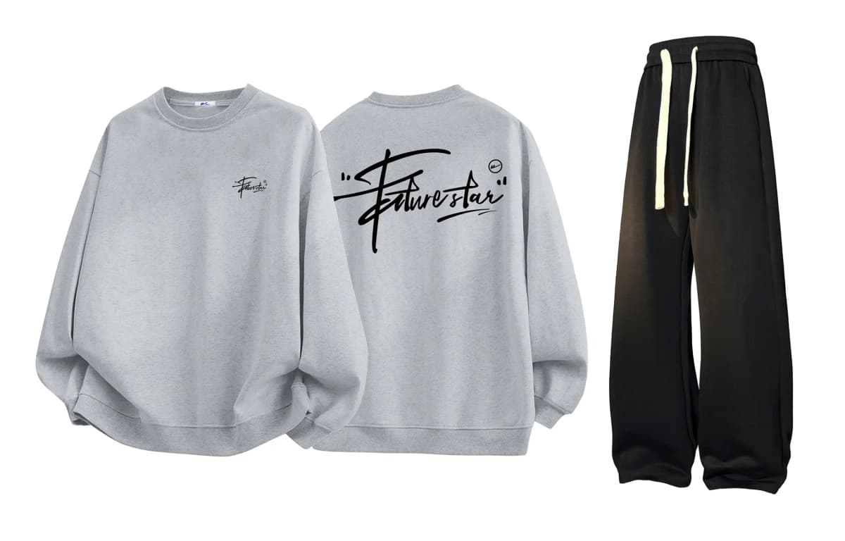 Warrior College Style Sweatshirt Set Unisex 15