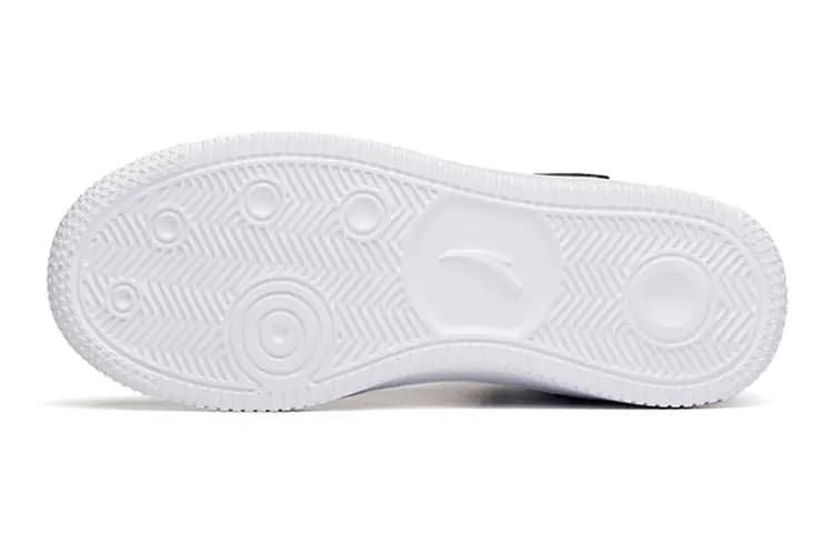Anta Fashion Versatile Lightweight Cushioning High-Top Skate Shoes Kids' White Black Blue Youth 5