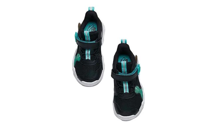 Antakids Alien Low-Top Children's Basketball Shoes Black Blue Children Aged 3-7 Years Old 3