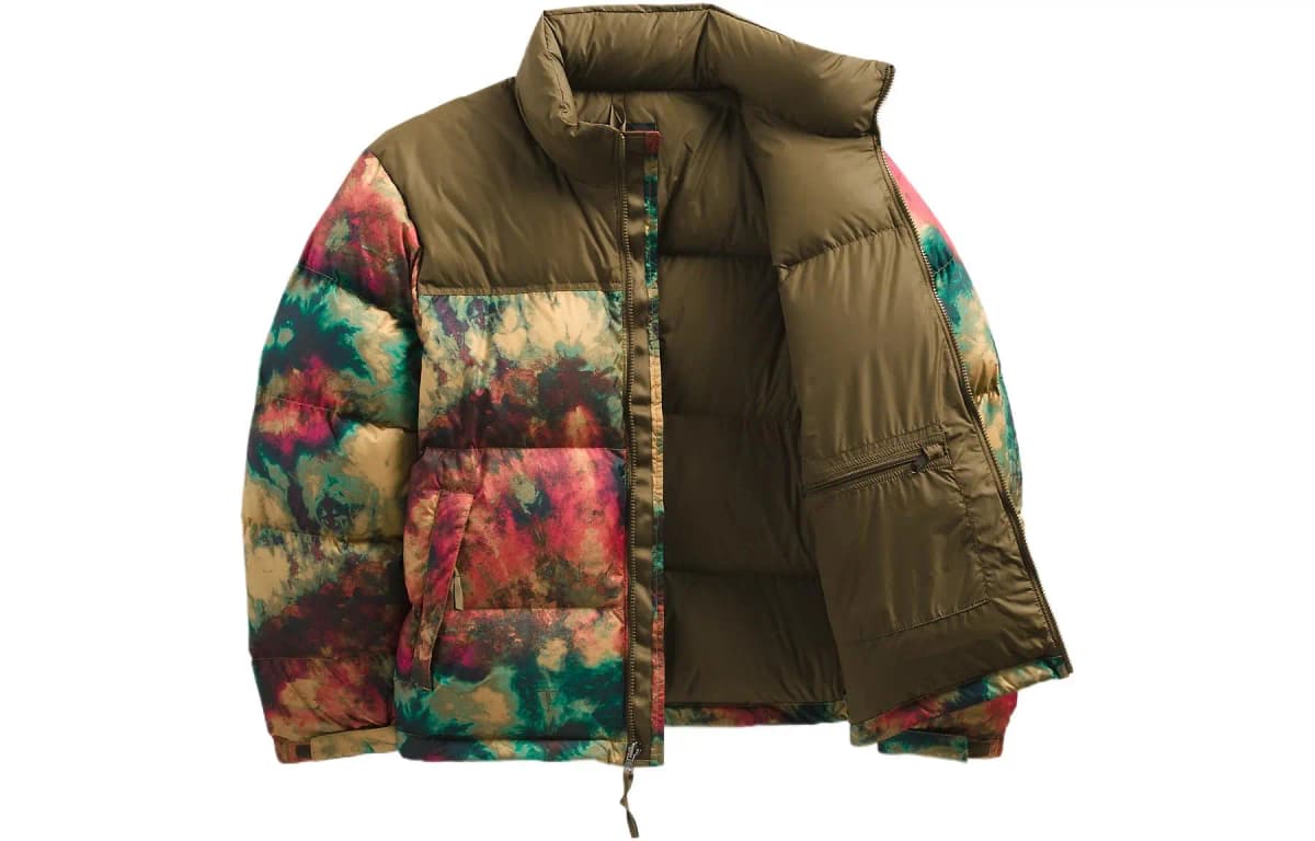 THE NORTH FACE 1996 Retro Nuptse Ice Dye Kişi Pencəyi Antelope Brown