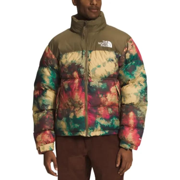 THE NORTH FACE 1996 Retro Nuptse Ice Dye Kişi Pencəyi Antelope Brown 2