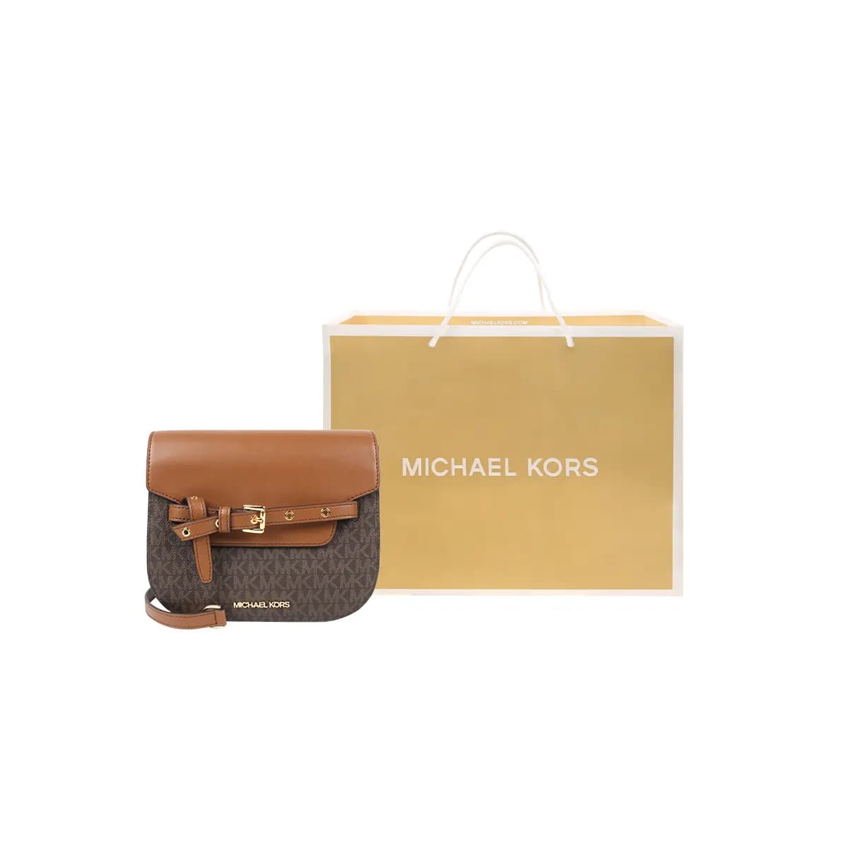 MICHAEL KORS Emilia Dəri Çiyin Çantası Qadın 6
