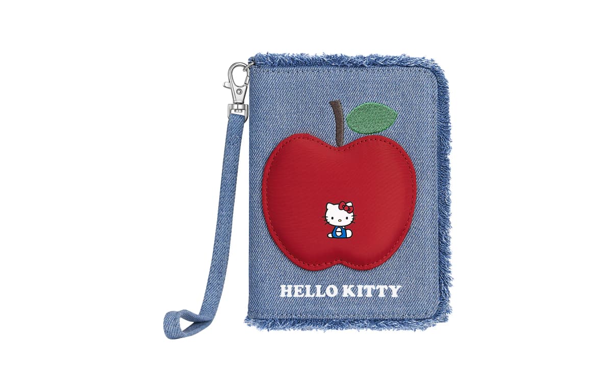 Sanrio Hello Kitty Qızlar üçün Kart və Pasport Qabı Mavi