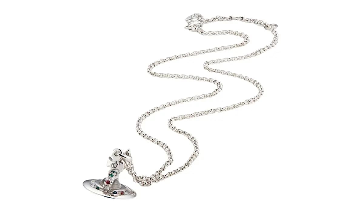 Vivienne Westwood Small Orb Saturn Boyunbağı Qadın Gümüşü 4