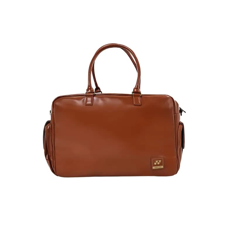 YONEX Unisex Large Capacity Durable Tote Travel Bag Synthetic Leather Brown 2