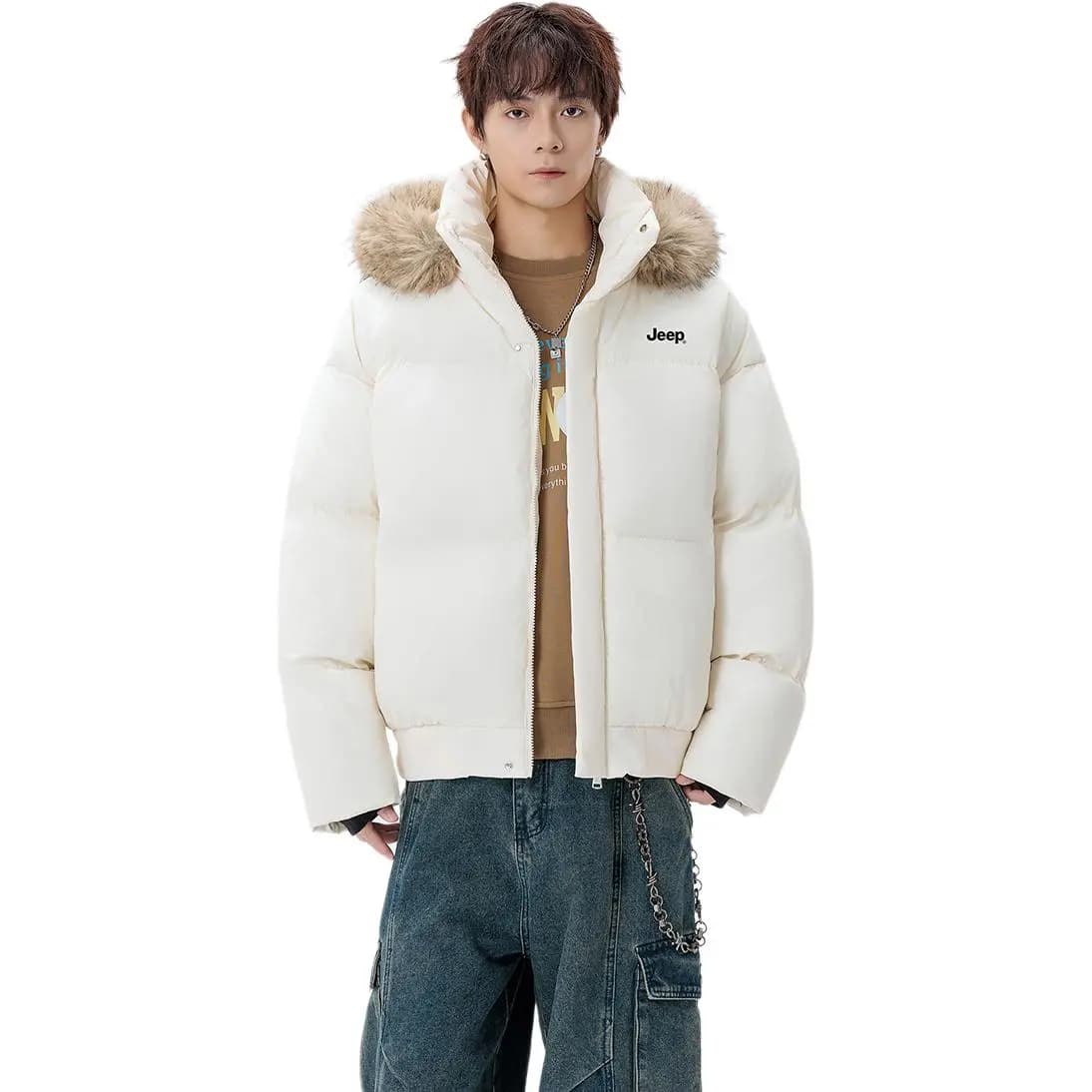 Jeep American High Street Puffer Dəri Pencək Unisex 12