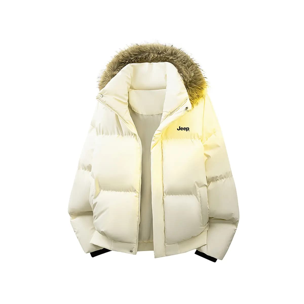 Jeep American High Street Puffer Dəri Pencək Unisex 13