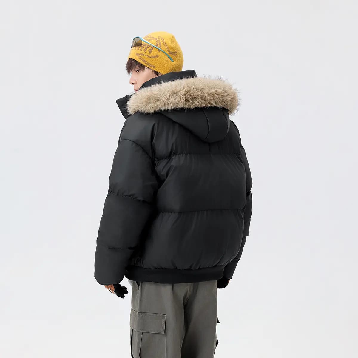 Jeep American High Street Puffer Dəri Pencək Unisex 6