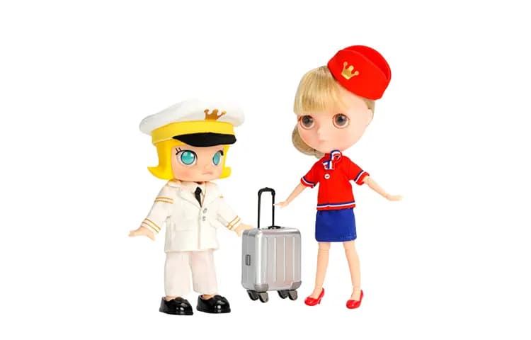 POP MART MOLLY With Blythe Set Doll BJD Ball Jointed Dolls 14cm/16cm