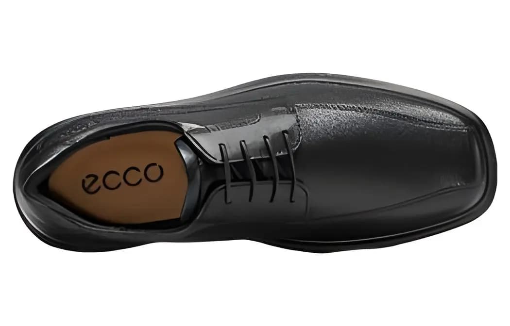 ECCO Square Toe Business Casual Shoes Men's Black 3