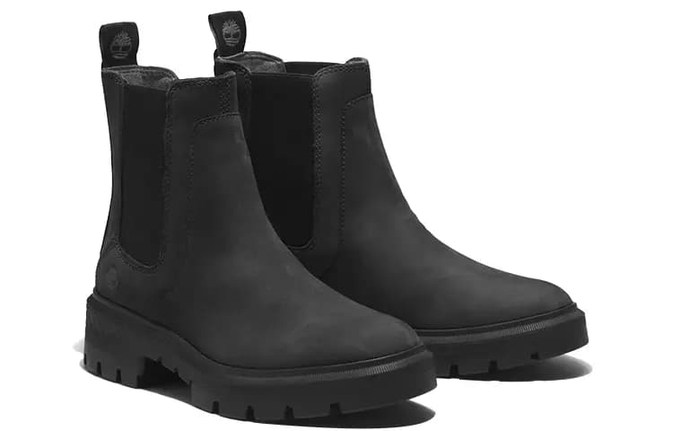 Timberland Courmayeur Valley Chelsea Çəkmələri Qadın Qara 3