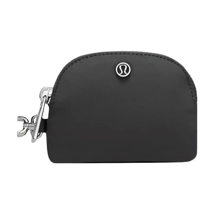 lululemon Casual Fashion Dual Wristlet Pouch Nylon & Polyester Blend Coin Purse Women's Dark Silver & Graphite Grey 5